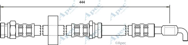 APEC BRAKING Тормозной шланг HOS3633